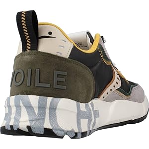 スニーカー VOILE BLANCHE Men Sneakers CLUB 01 1F84 VERDE GREEN VOILE BLANCHE Men's Shoes CLUB01 Grey/Green Sneaker in